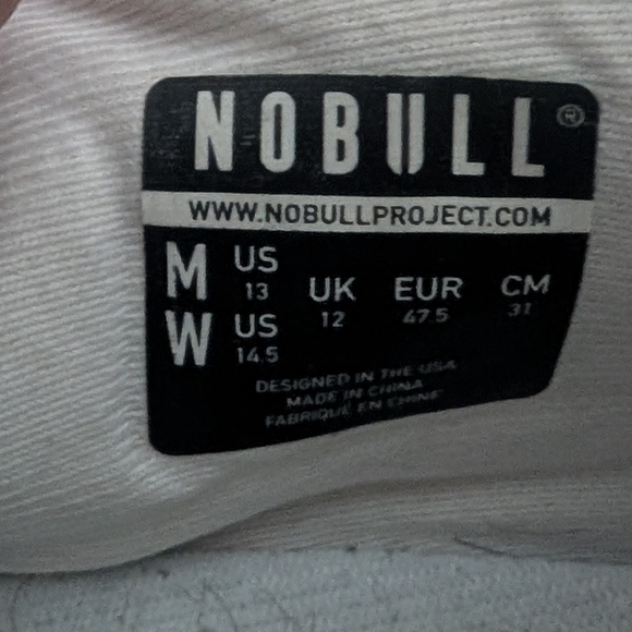 NOBULL White mesh runners Sneakers Athletic Shoes Size 13 Men's - Picture 8 of 8
